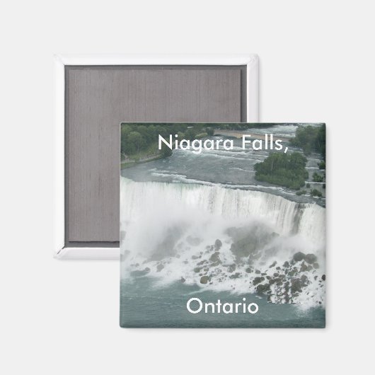 Niagara Falls Square Magnet (Vorderseite/Rückseite)