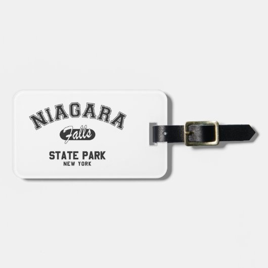 Niagara Falls Staat Park, New York Gepäckanhänger (Vorderseite horizontal)