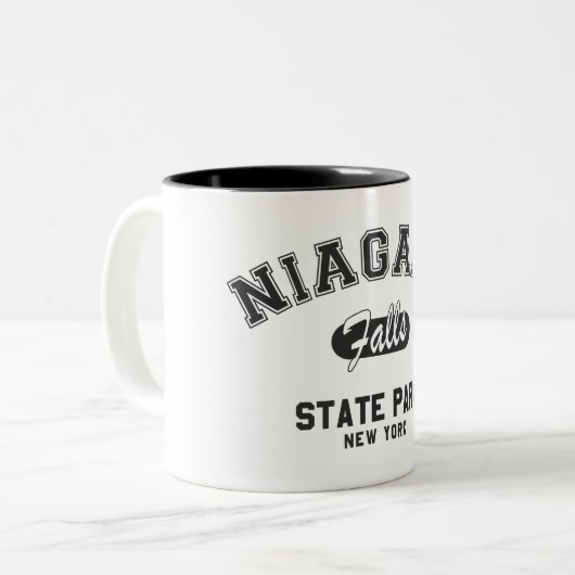 Niagara Falls Staat Park, New York Zweifarbige Tasse (Vorderseite Links)