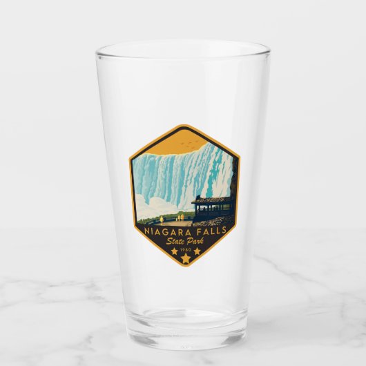 Niagara Falls Staat Park Pint Glass Glas (Vorderseite)