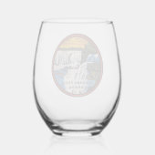 Niagara Falls Stemless Wine Glasses Weinglas Ohne Stiel (Rückseite)