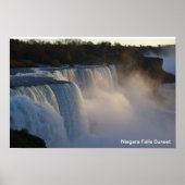 Niagara Falls Sunset Poster (Vorne)