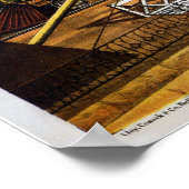 Niagara Falls Suspension Bridge 1876 Poster (Ecke)