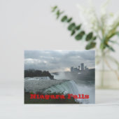 Niagara Falls (Text) Postkarte (Stehend Vorderseite)