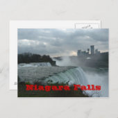 Niagara Falls (Text) Postkarte (Vorne/Hinten)