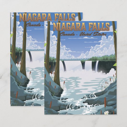 Niagara Falls Travel Poster (Vorne/Hinten)