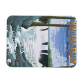 Niagara Falls Travel Poster Magnet (Horizontal)