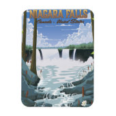 Niagara Falls Travel Poster Magnet (Vertikal)