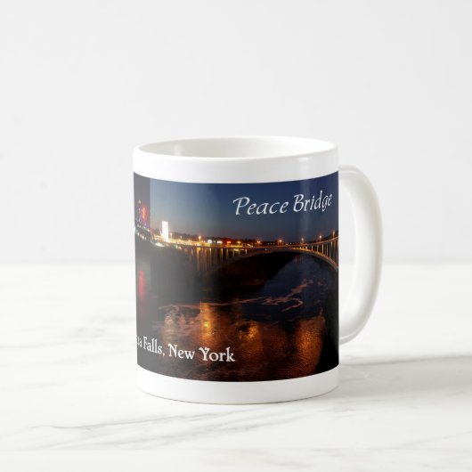 Niagara Falls u. Friedensbrücken-Tasse Kaffeetasse (VorderseiteRechts)