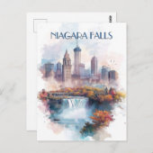 Niagara Falls und Buffalo City NY USA Travel Postkarte (Vorne/Hinten)