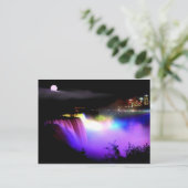 Niagara-Falls-under-flutlights-at-night Postkarte (Stehend Vorderseite)