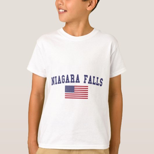 Niagara Falls US-Flagge T-Shirt (Vorderseite)