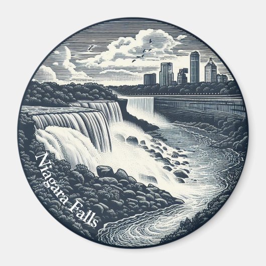 Niagara Falls Vintag Magnet (Vorne)