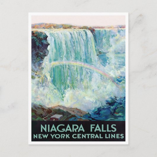 Niagara Falls Vintage Reise Postkarte (Vorderseite)