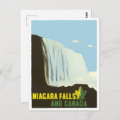 Niagara Falls Vintage Reise Postkarte (Vorne/Hinten)
