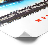 Niagara Falls Vintage Reiseplakat Poster (Ecke)