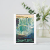 Niagara Falls Vintage Travel Poster Postkarte (Stehend Vorderseite)