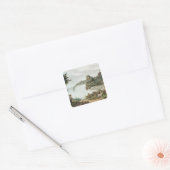 Niagara Falls, von Goat Island Quadratischer Aufkleber (Umschlag)