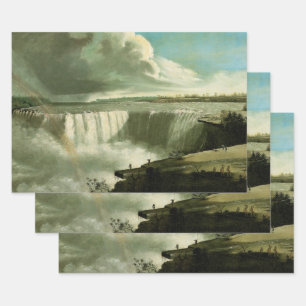 Niagara Falls von Table Rock von John Vanderlyn Geschenkpapier Set
