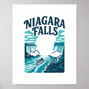 Niagara Falls Wasserfall Die Fälle Souvenir Gesche Poster