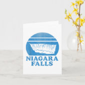 Niagara Falls Wasserfall Retro Souvenir Tourist Gi Karte (Gelbe Blume)