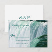 Niagara Falls Waterfall Outdoor Wedding RSVP Cards Karte (Vorne/Hinten)