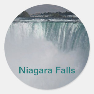 Niagara Falls Waterfall Runder Aufkleber