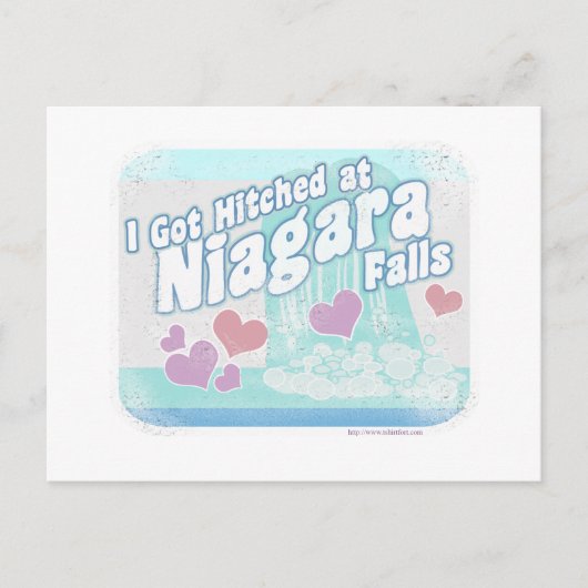 Niagara Falls Wedding Postkarte (Vorderseite)