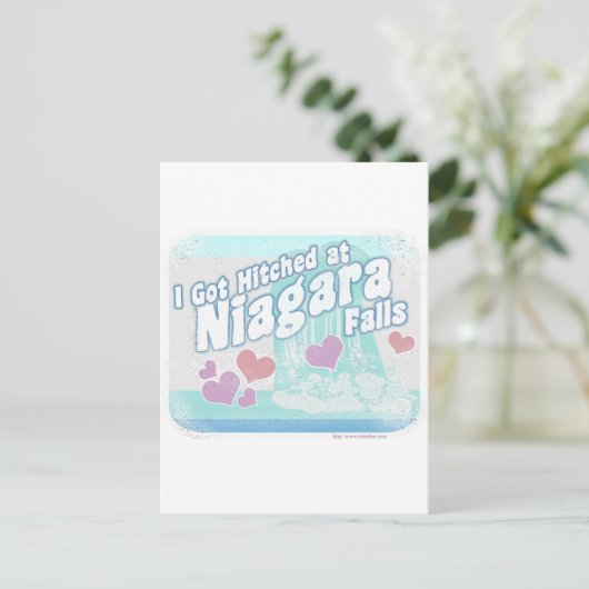 Niagara Falls Wedding Postkarte (Stehend Vorderseite)