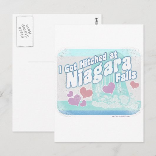 Niagara Falls Wedding Postkarte (Vorne/Hinten)