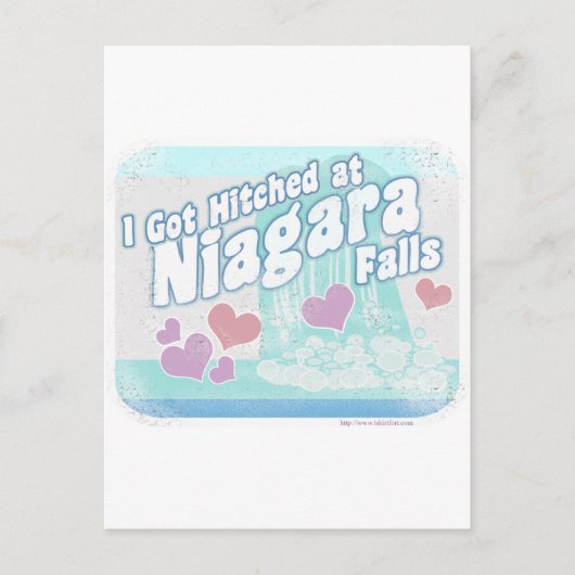 Niagara Falls Wedding Postkarte (Vorderseite)