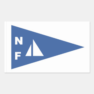 Niagara Falls Yacht Club Burgee Rectangle Sticker