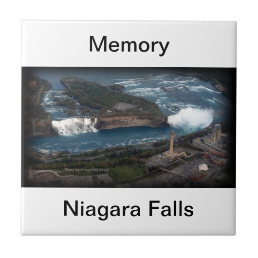 Niagara Fallsandenken u. -geschenk Fliese (Vorderseite)