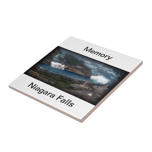 Niagara Fallsandenken u. -geschenk Fliese (Seite)