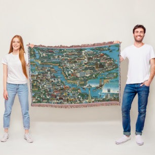 Niagara- Fallskarte Decke