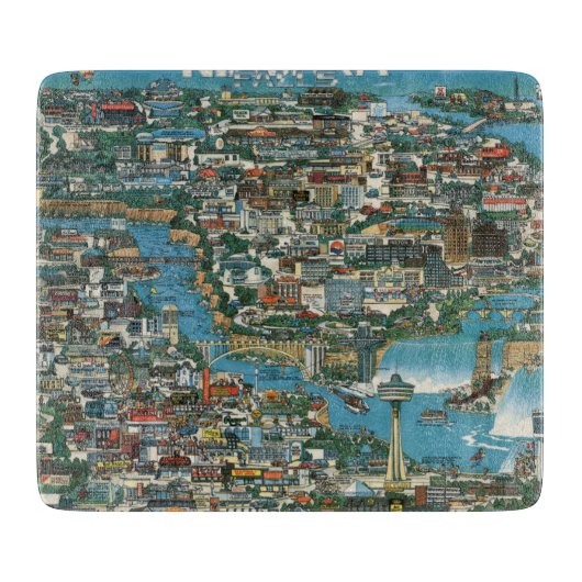 Niagara- Fallskarte Schneidebrett (Vorderseite)