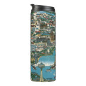 Niagara- Fallskarte Thermosbecher (Nach rechts gedreht)