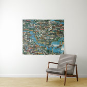 Niagara- Fallskarte Wandteppich (Beispiel (Horizontal))