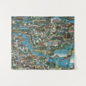 Niagara- Fallskarte Wandteppich (Vorderseite (Horizontal))