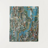 Niagara- Fallskarte Wandteppich (Vorderseite)