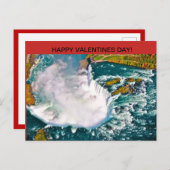 Niagara- FallsValentinstag-Postkarte Feiertagspostkarte (Vorne/Hinten)