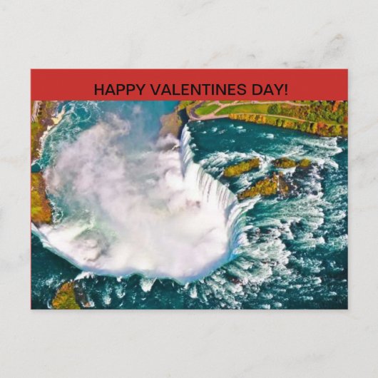 Niagara- FallsValentinstag-Postkarte Feiertagspostkarte (Vorderseite)