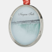 Niagara- Fallsverzierung Silbernes Ornament (Links)