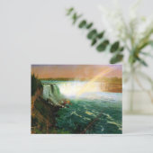 Niagara fällt Malerin Albert Bierstadt Postkarte (Stehend Vorderseite)