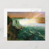 Niagara fällt Malerin Albert Bierstadt Postkarte (Vorne/Hinten)