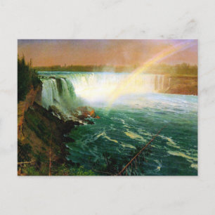 Niagara fällt Malerin Albert Bierstadt Postkarte
