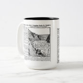 Niagara Gorge Railroad Zweifarbige Tasse (Vorderseite Links)