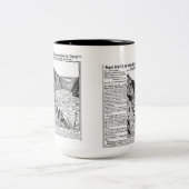 Niagara Gorge Railroad Zweifarbige Tasse (Mittel)