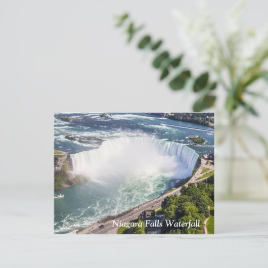 Niagara Horseshoe Falls Wasserfall Kanada Postkarte (Stehend Vorderseite)