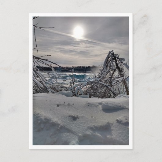 Niagara im Winter Postkarte (Vorderseite)